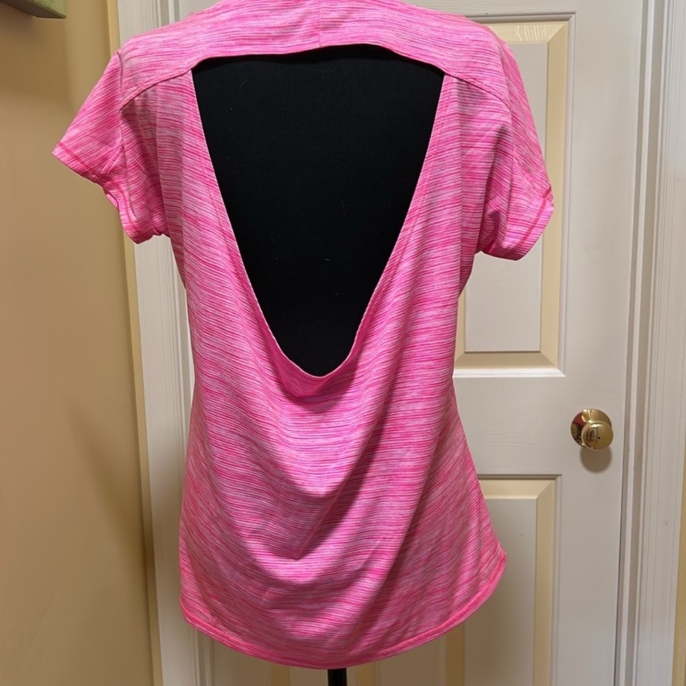 Pink Open-Back Women's Top